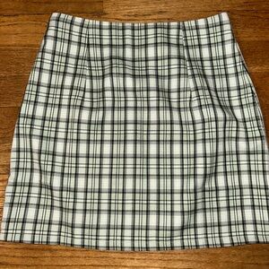 princess polly green plaid mini skirt